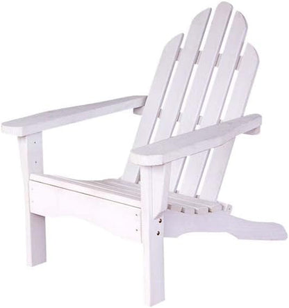 Amish Casual Heavy Duty Adirondack Chair in White Stain - Authentic Amish Craftmanship from Treated Pine, Outdoor Chair Made in The USA, 800 Lb Weight Capacity