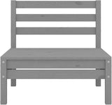 3-Piece Garden Lounge Set, Compact Modular Patio Furniture, Solid Pinewood Outdoor Seating with Coffee Table - Photo 3