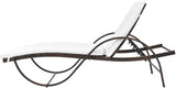 25x76in Adjustable PE Rattan Sun Lounger with Cushion - Photo 6