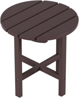 Costaelm Round Outdoor Side Tables, Adirondack Patio Tables for Outside, HDPE Patio End Table Weather Resistant - Photo 4