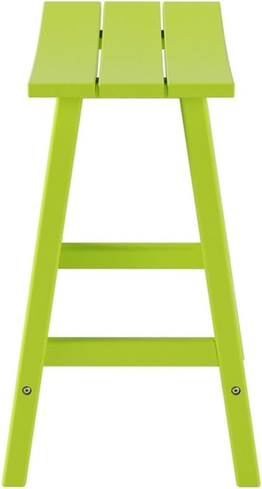 Costaelm 24" Height Outdoor Bar Stools, All-Weather Bar Stools, Adirondack Poly Patio Bar Stool for Patio, Deck, Kitchen Counter and Garden, Lime