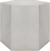 COSIEST Concrete Accent Table, Hexagon Patio Side Table 14.5''Wx12''H, Modular Design Indoor Outdoor End Table - Photo 7