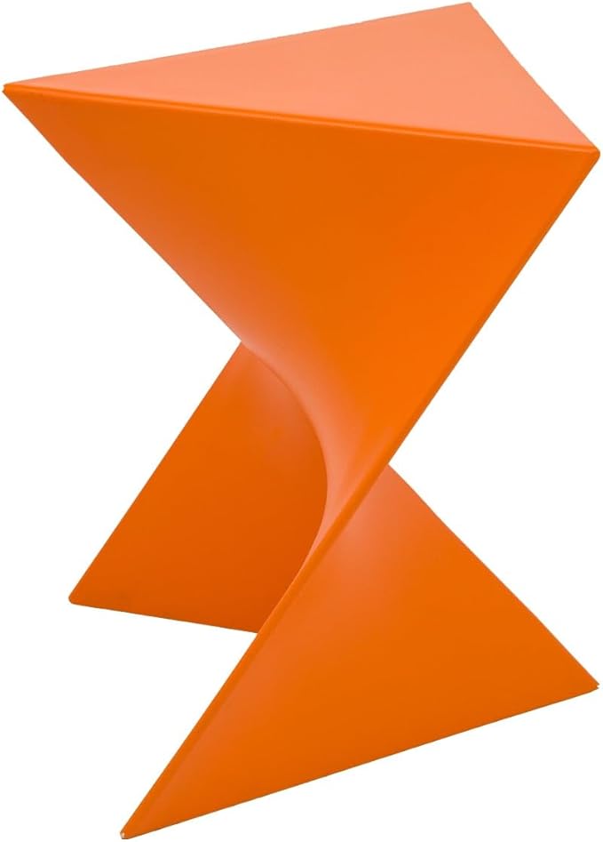 LeisureMod 15.75" Triangular Side Table, Stackable Plastic Accent End Table for Indoor & Outdoor Use - Photo 5