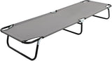 Folding Sun Lounger 22.8"x74.8"x11" Steel Frame 600D Polyester Portable Beach Chair No Assembly Garden Pool Patio - Photo 1