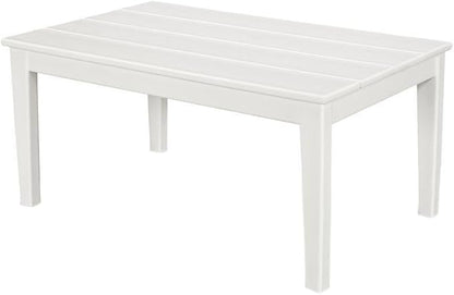 POLYWOOD® Newport 22" x 36" Coffee Table, White