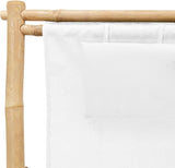 Deck Chair Bamboo and Canvas, Outdoor Patio Furniture, Balcony Chairs, Lounge Chairs, Beach Lounge Chair Outdoor - Photo 8