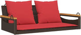 2-Seater Swing Bench with Comfortable Cushions and Durable Steel Frame - Photo 2