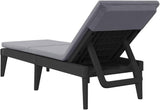 Sun Lounger with Cushion, Sofa Pool Patio daybed Lounge Chaise Outdoor Daybed Suitable for Deck Poolside Lawn Garden - Photo 6