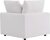 Modway Commix Overstuffed Outdoor Patio Corner Chair in White - Photo 5