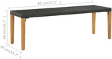 Patio Bench, Outdoor Garden Bench, Outdoor Bench, Easy to Assemble and Clean for Patio, Backyard, Garden, Poolside - Photo 2