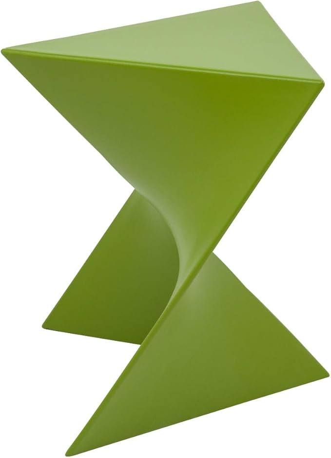 LeisureMod 15.75" Triangular Side Table, Stackable Plastic Accent End Table for Indoor & Outdoor Use - Photo 5