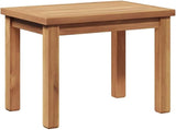 Brown Outdoor Coffee Table 19.69x13.78x14.17 in Solid Teak Small Patio Cocktail Table for Garden Balcony Porch Backyard - Photo 7