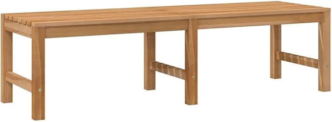 Bench Teak Solid Teak Wood 59.1 in Long Durable Garden Bench Garden Seating Patio Furniture Porch Bench Outdoor Seating for Yard Outdoor Deck Courtyard