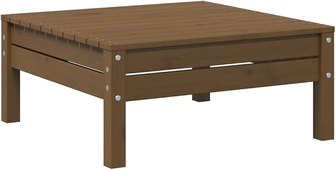 3-Piece Patio Lounge Set Solid Pine Wood Outdoor Furniture Honey Brown with Table for Garden Balcony Backyard Porch Small Space