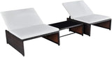 Sun Loungers 2 pcs Outdoor Chaise, Outdoor Lounge Chairs Set of 2, Chaise Lounge, Lounge Chairs for Outside - Photo 1