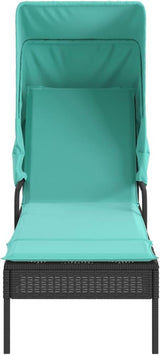 Outdoor Chaise Lounge with Retractable Canopy - Photo 6