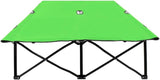 Double Sun Lounger Folding Outdoor Chaise Lounge Chair for Two, Green - Photo 4