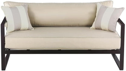 Serta Catalina Modern Outdoor Patio Furniture Collection with Bronze Metal Frame Finish, Upholstered Sofa, Bronze