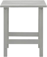 Grey Solid Fir Wood Large Ergonomic Garden Chair and Table Combo for Outdoor Relaxation - Photo 9