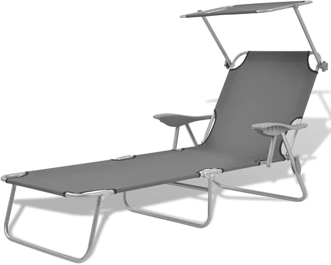 Sun Lounger, Outdoor All-Weather Patio Chaise Lounge Chair, Outdoor Recliner Lounge Chair Sun Loungers, for Garden - Photo 1