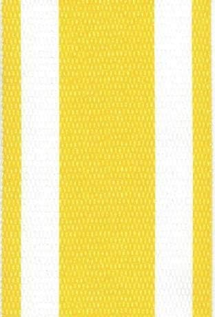 Lawn Chair USA Chair Replacement Lawn Chair Webbing - Webbing for Lawn Chairs. UV-Resistant Straps Made with Durable Polypropylene. Chair Webbing Kit (3" x 50', Yellow and White Stripe)