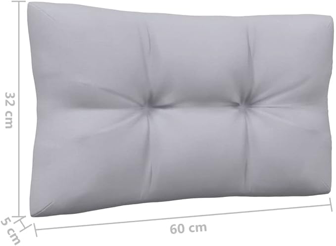 Patio Middle Sofa with Gray Cushions Solid Pinewood Outdoor Chairs Furniture Outdoor Patio Furniture Set Suitable for - Photo 8