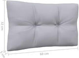 Patio Middle Sofa with Gray Cushions Solid Pinewood Outdoor Chairs Furniture Outdoor Patio Furniture Set Suitable for - Photo 8