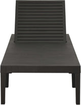 Adjustable Patio Sun Lounger with Thick Cushions - Photo 3