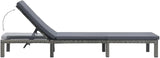 Outdoor Chaise Lounge, Reclining Chair with Adjustable Positions, Patio Lounge Chair, Sunbathing Chair, for Outdoor Pool - Photo 5
