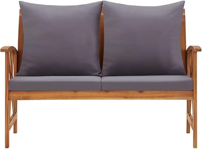 Patio Bench with Cushions, Outdoor Bench, Garden Bench, Balcony Bench, Outdoor Furniture, Picnic Table Bench - Photo 2