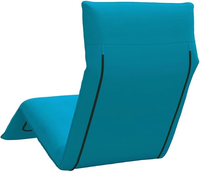 Folding Sun Lounger Light Blue 68.9x21.3x3.3, 5-Position Outdoor Chaise Recliner with Metal Frame, Water-Repellent Oxford Fabric for Patio Poolside Garden Beach