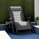Best Choice Products Oversized Padded Zero Gravity Chair, Folding Outdoor Patio Recliner - Photo 2