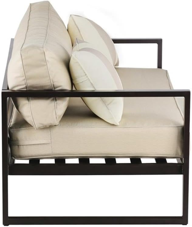 Serta Catalina Modern Outdoor Patio Furniture Collection with Bronze Metal Frame Finish, Upholstered Sofa, Bronze