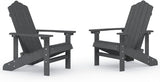 Garden Chair Anthracite HDPE (High Density Polyethylene) Standard Set - Photo 3