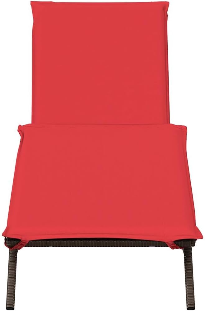 Outdoor Sun Lounger Adjustable Patio Chaise Lounge Chair with Removable Cushion and Heavy Duty Powder Coated Steel - Photo 4