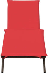 Outdoor Sun Lounger Adjustable Patio Chaise Lounge Chair with Removable Cushion and Heavy Duty Powder Coated Steel - Photo 4