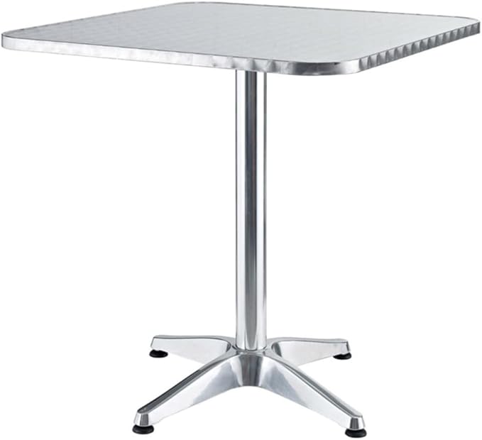 Alumine Aluminium Square Garden Table for Outdoor Furniture, 60 x 60 x 70 cm
