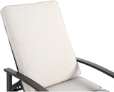 Chaise Lounge Chair Outdoor Cast Aluminum Reclining Lounger with Cushion, 5-Position Adjustable Backrest - Photo 8