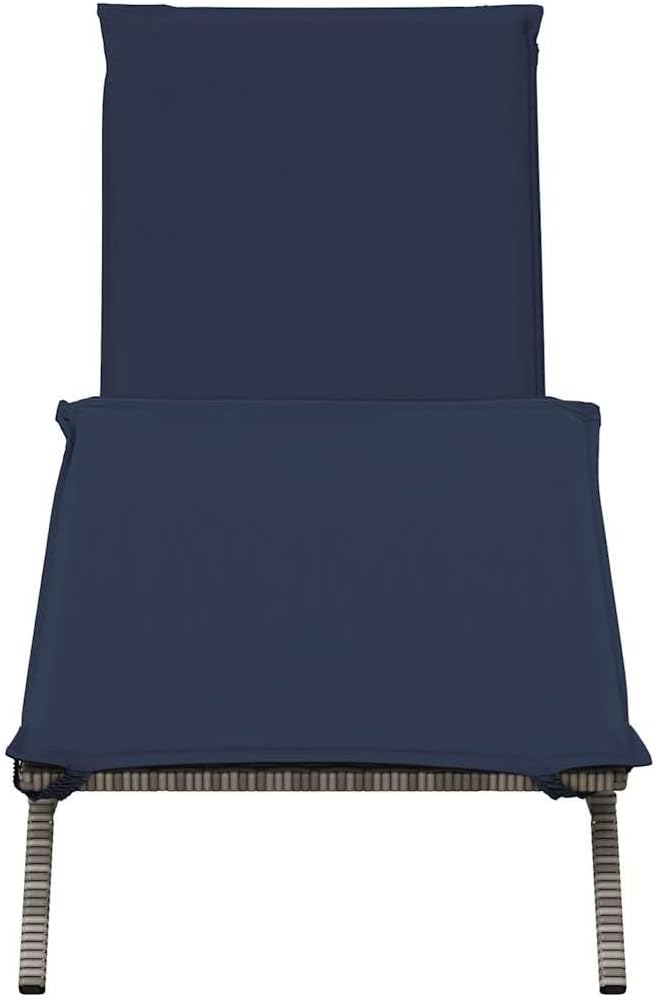 Extra Long Patio Sun Lounger, Adjustable Garden Chaise Lounge with Comfortable Cushion - Photo 4