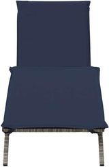 Extra Long Patio Sun Lounger, Adjustable Garden Chaise Lounge with Comfortable Cushion - Photo 4