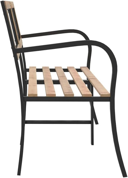 Twin Patio Bench Garden Bench Outdoor Bench for Outdoors Porch Entryway Furniture for Yard 93.7" Chinese Fir Wood