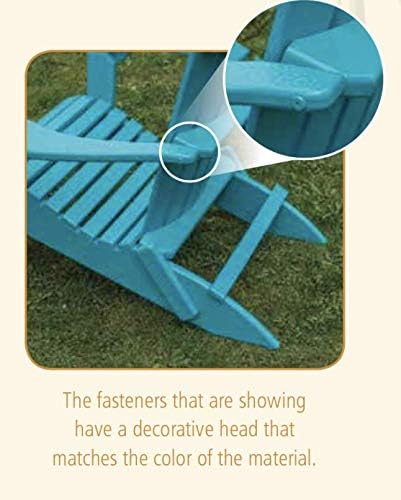 Ecommersify Folding Adirondack Chair with Cup Holder - (Tropical Lime Green) - Heavy Duty Recycled Poly Lumber Folding Chair - Amish Crafted Outdoor Furniture - Made in USA
