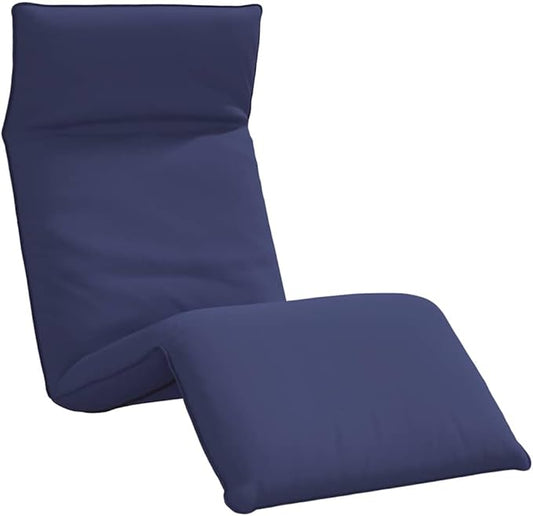 Folding Sun Lounger Navy Blue 175x54x8.5 cm with 5 Recline Positions, Lightweight Portable Outdoor Chaise for Beach, Patio, Poolside, Lawn, Camping, Reading & Tanning