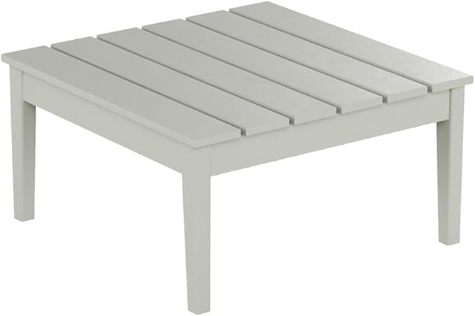Costaelm Outdoor Side Tables for Patio, Small Patio Conversation Table Weather Resistant Coffee Table, Small Square Table Outdoor End Tables for Porch, Balcony, Poolside, Deck, Sand