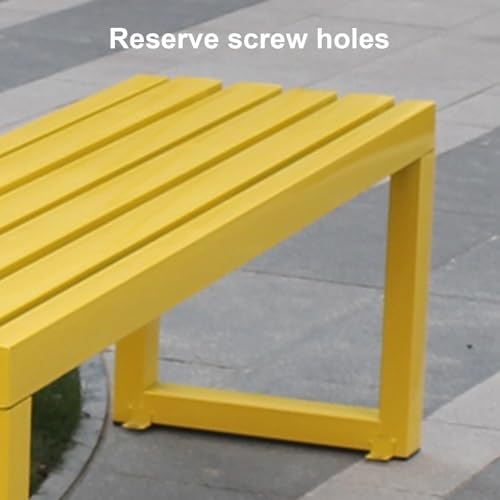 Durable Backless Garden Bench - Weatherproof Metal Outdoor Seating for Patio, Balcony, Park & Lawn - Stylish, Comfortable, and Versatile Furniture for Any Outdoor Space