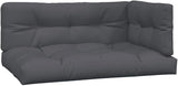 Patio Sofa Set Anthracite Solid Acacia Wood Standard Poolside Seating Deck Loveseat for Patio Lawn - Photo 6