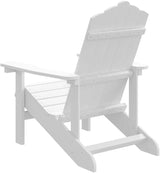 White Adirondack Chair High Density Polyethylene HDPE Outdoor Furniture with Wide Armrests for Patio Garden Balcony - Photo 6