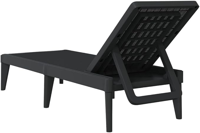 Sun Lounger Chair Outdoor Adjustable Reclining Patio Furniture for Garden Pool Beach - Photo 6