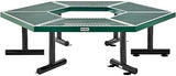 Global Industrial Hexagon Outdoor Tree Bench, Expanded Metal, 73" L x 63" W x 18" H, Green - Photo 6