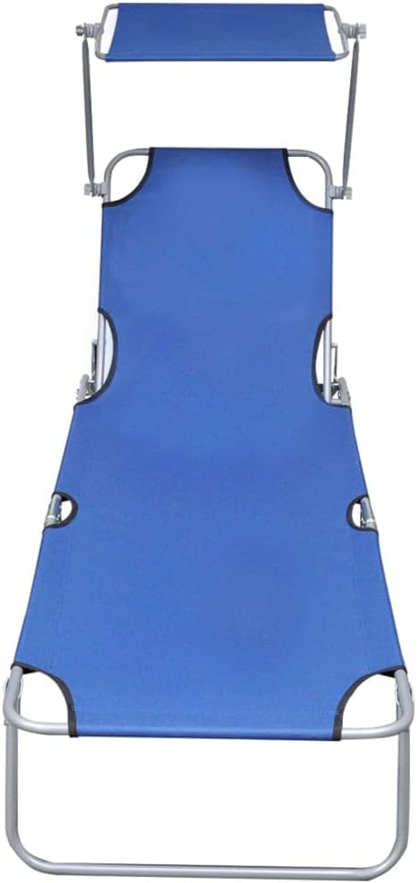 Folding Sun Lounger, Patio Chaise Lounge Chair, Outdoor Recliner Lounge Chair Sun Loungers - Photo 4